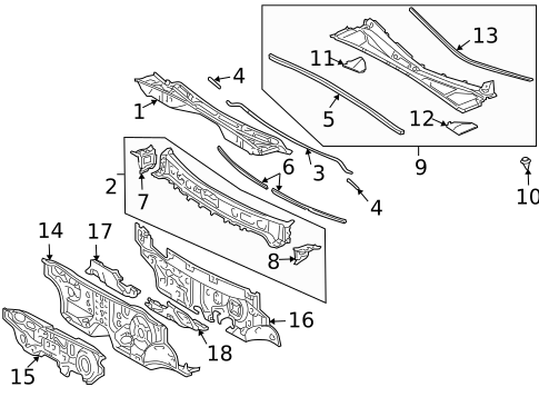 Cowl for 2007 Lexus RX350 #0