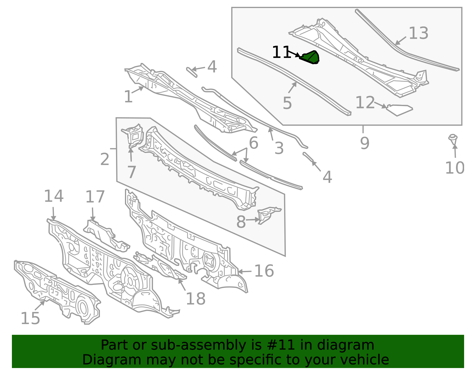2004-2009 Lexus Cowl Insulator 55783-48010 | OEM Parts Online