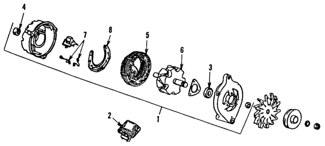 GLV8940RM - : Motorcraft Alternator for Ford Image