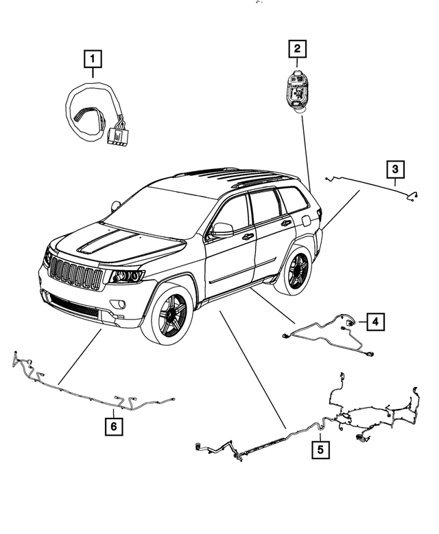 68212611AC - Electrical: Fuel Tank Jumper Wiring for Mopar Image
