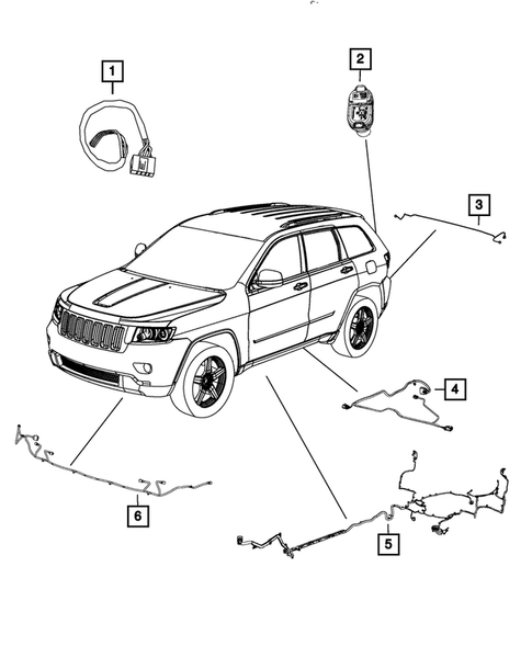 Wiring-Body and Accessories for 2014 Jeep Grand Cherokee #3