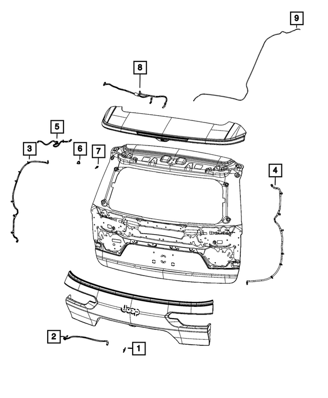 « 68430193AA – Electrical : Washer Hose pour Mopar Image »