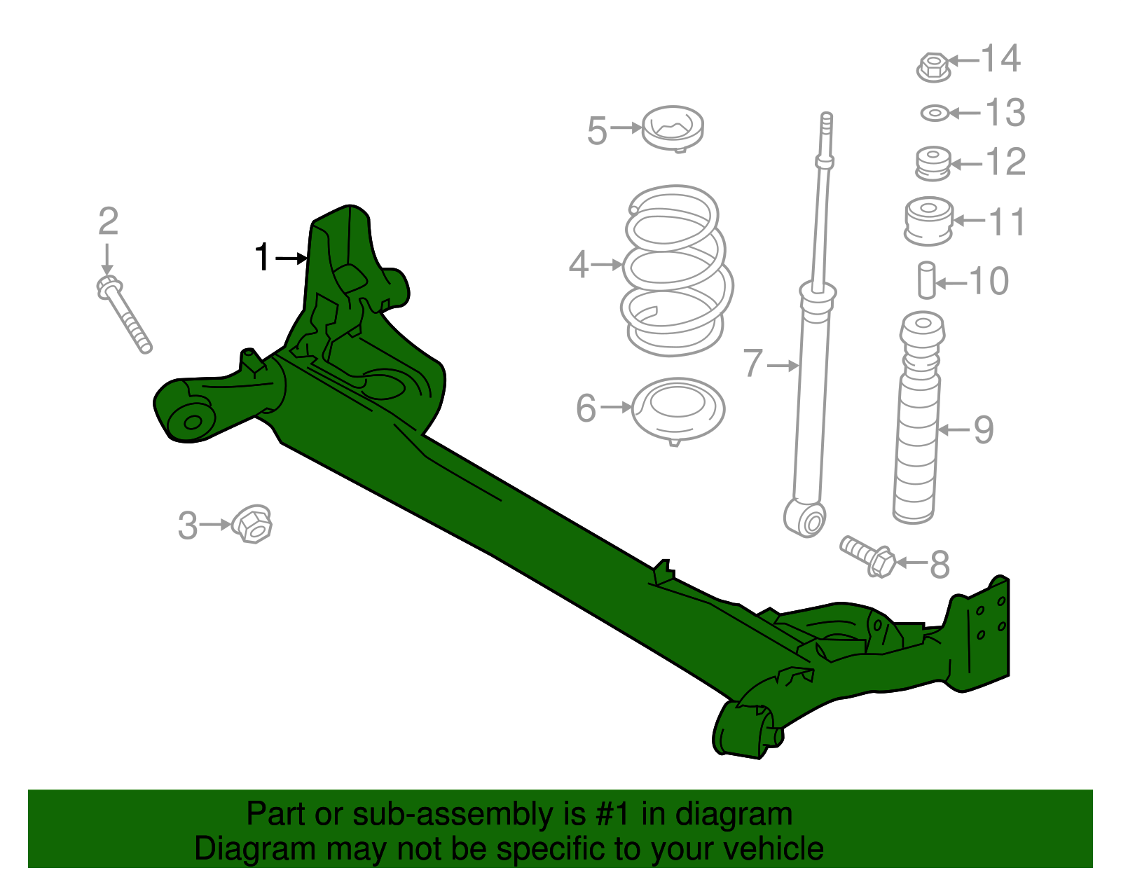Rearページ 55501-5SA0A Genuine Nissan Part