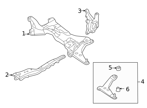 Suspension Components for 2005 Mitsubishi Outlander #1