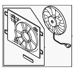 1EA121203C - Cooling System: Fan &amp; Motor for Volkswagen Image