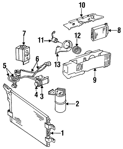 Evaporator Components for 1988 Dodge Ramcharger #0