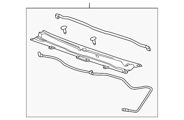 2016-2019 Chevrolet Air Inlet Grille Panel 23318845 GM | GMPartsDirect.com
