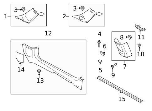 Interior Trim - Pillars for 2013 Mini Cooper #0