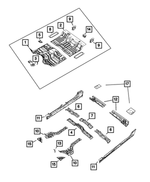 68276716AA - Body Sheet Metal Except Doors: Front Seat Retention Crossmember for Mopar Image
