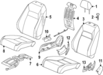 81121T56C32ZB - : Seat Back Cover for Honda: Civic Image