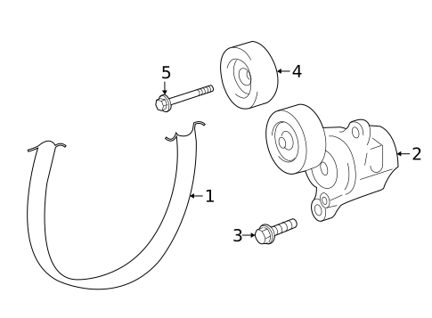 Belts & Pulleys for 2018 Toyota Highlander #0