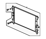 1J0815WJA01 - Hybrid Components: Radiator for Honda: Clarity Image