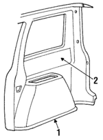 WE20HK1 - Body: Trim Panel for Chrysler: Town &amp; Country | Dodge: Caravan, Grand Caravan Image
