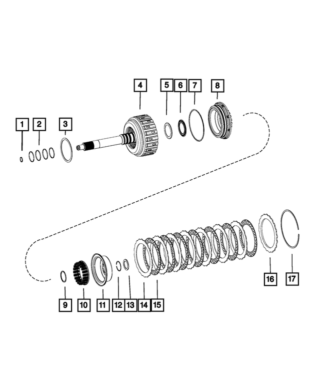 68253940AA - AS69RC; 6-Speed; Automatic Transmission: Seal Ring for Mopar Image image