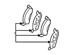 4209704 - Brakes: Disc Brake Pad Set for Mercedes-Benz Image