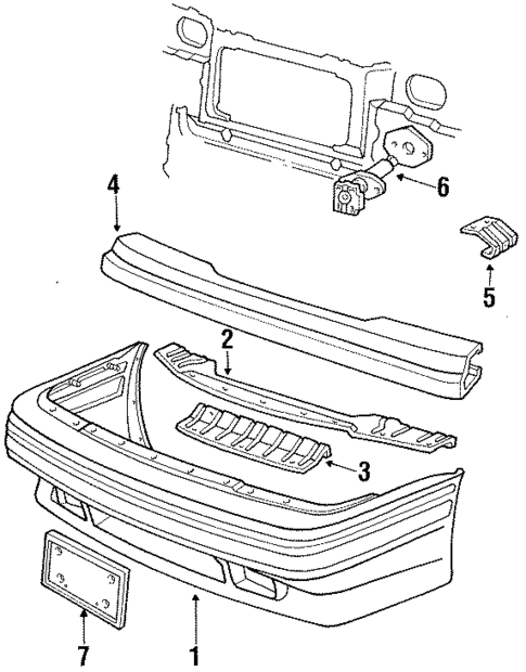 Bumper Assembly for 1986 Ford Escort #1