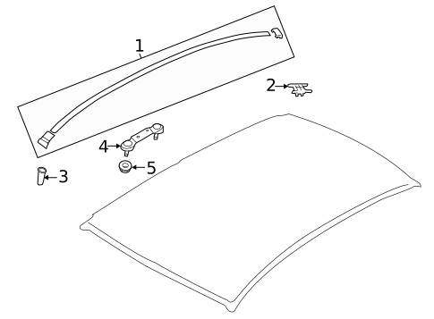 Exterior Trim - Roof for 2020 Subaru Impreza #2