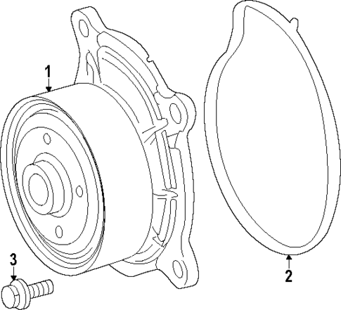 Water Pump for 2025 Lexus TX500h #0
