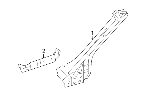 Hinge Pillar for 2010 Chrysler Sebring #0