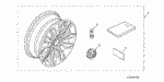 8W17TBA10002 - Accessory Components: PLACARD, SPEC (USA) for Honda Image