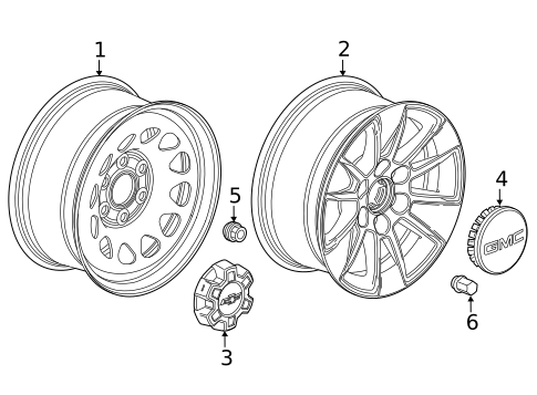 Wheels for 2021 GMC Sierra 1500 #0