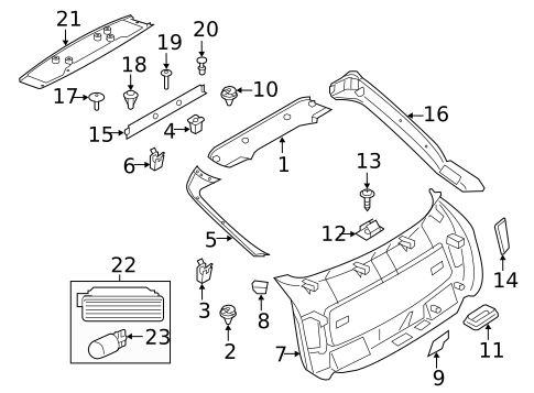 Interior Trim for 2018 BMW X6 #0