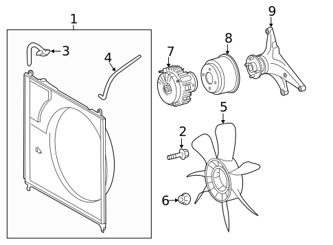 Cooling Fan for 2021 Toyota Tundra #0
