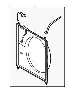 167110S011 - Cooling System: Fan Shroud for Toyota: Sequoia, Tundra Image