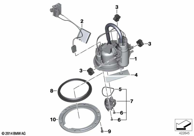 16147718349 - : Fuel Pump Assembly for BMW-Motorrad Image