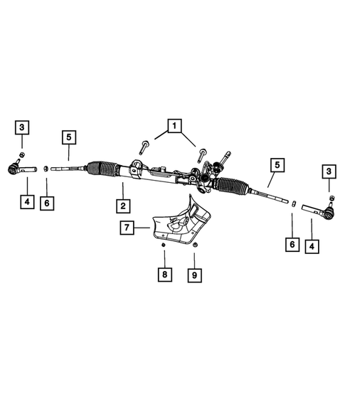 Steering Gear for 2012 Dodge Caliber #0