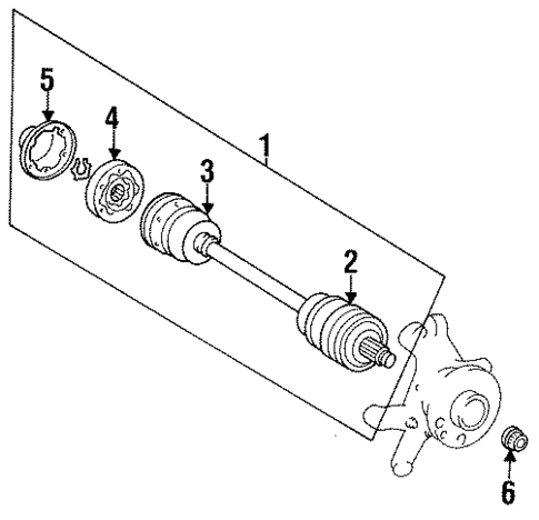 Axle & Differential for 1992 Mercedes-Benz 400E #0