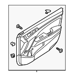 82306F3540PK8 - : Door Trim Panel for Hyundai Image