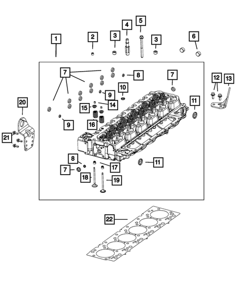 Cylinder Head for 2019 Ram 3500 #0
