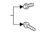 90105A0235 - Body: Upper Hinge Bolt for Toyota Image