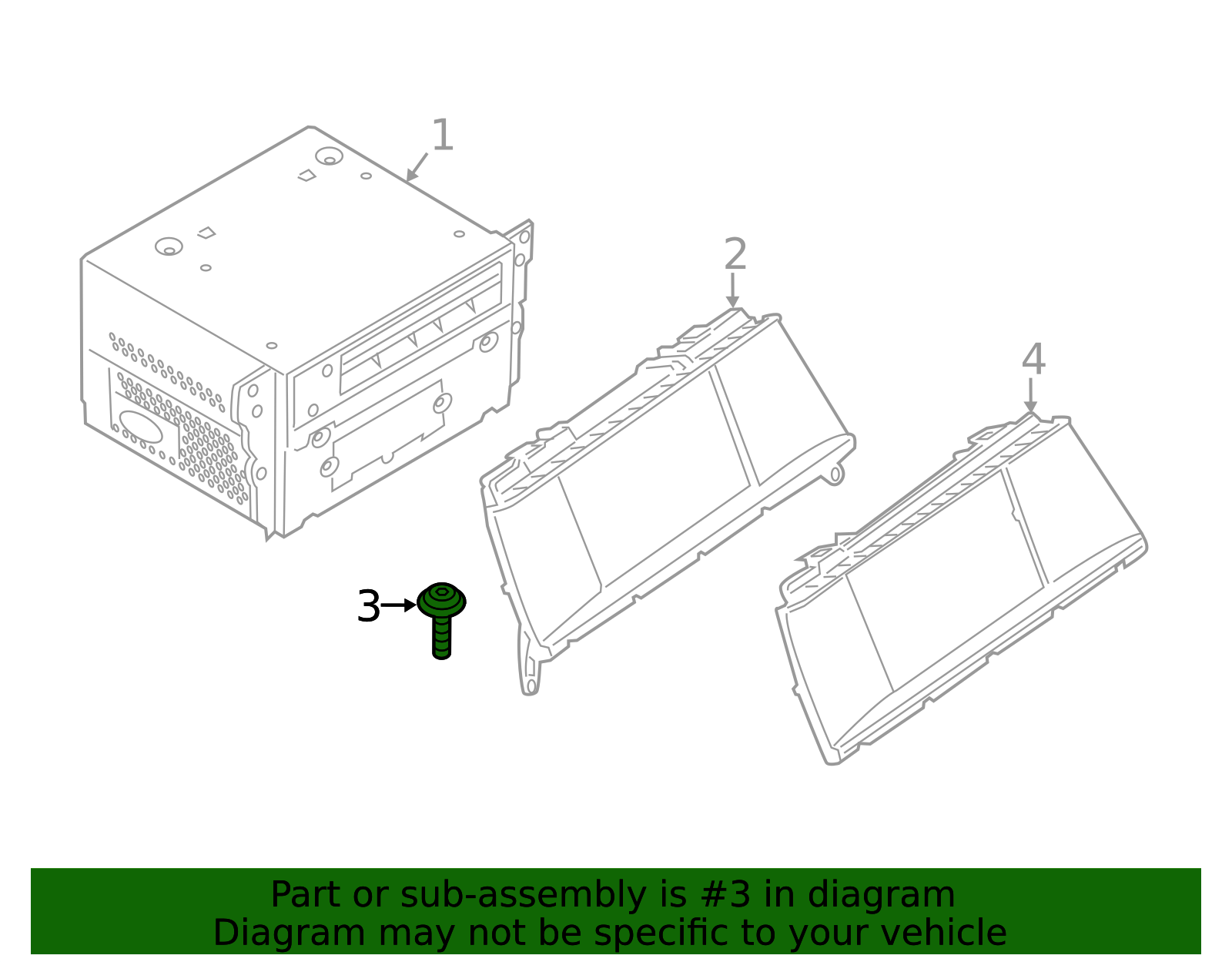 2011-2018 BMW Display Unit Screw 07-14-7-143-188 | OEM Parts Online
