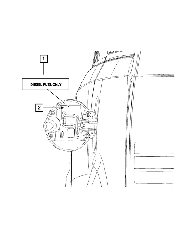 55362953AD - Labels: Fuel Label for Mopar Image image