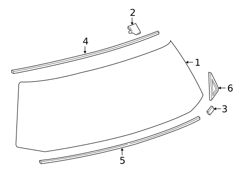 Glass - Lift Gate for 2012 Scion iQ #0