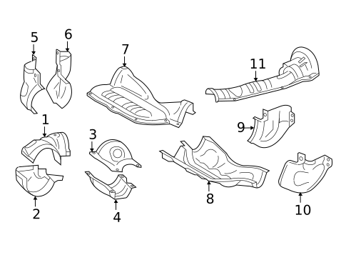Heat Shields for 2011 Subaru Forester #0