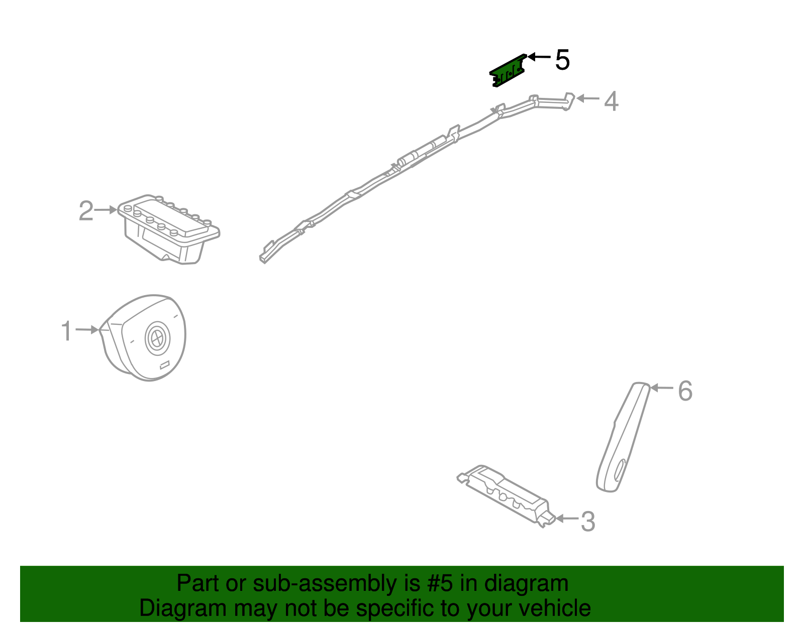 Head Air Bag Plate - BMW (72127332755)