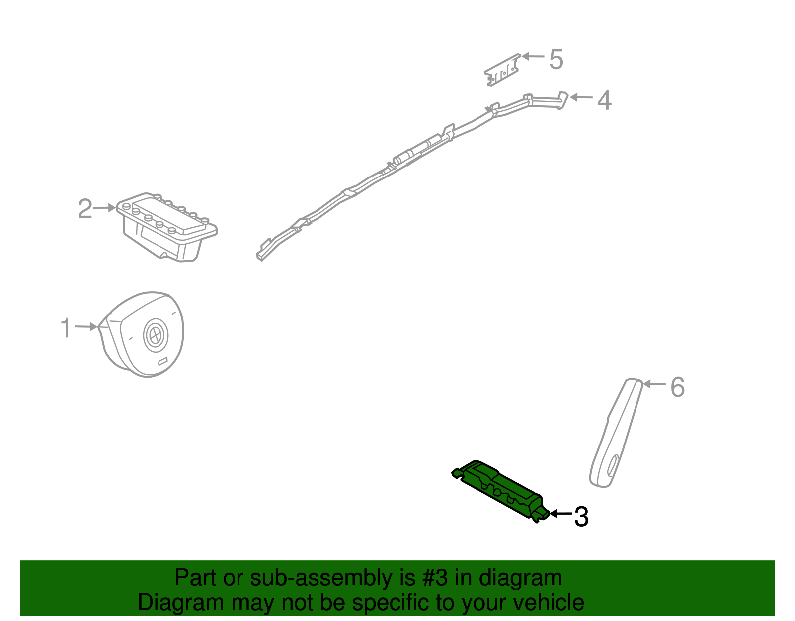 Knee Air Bag - BMW (72129228652)