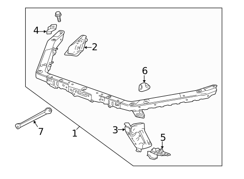 Radiator Support for 2019 Cadillac CTS #0