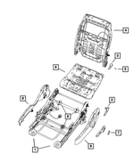 4610332AB - Interior Trim: Front Seat Back Frame for Mopar Image