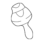 90602SX0003 - Body: Cowl Grille Retainer Clip for Acura: ILX, MDX, RSX, TL, TLX, TSX, ZDX Image