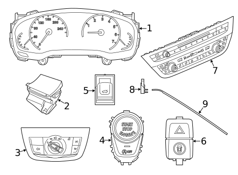 Cluster & Switches for 2021 BMW X4 #0