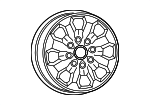 6MH99AAAAA - Suspension: Wheel, Alloy for Ram: 2500, 3500 Image