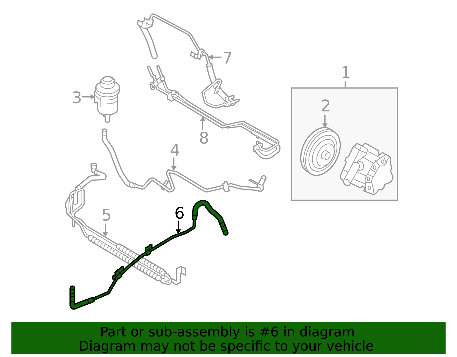 2008-2010 Volvo Return Hose 31202355 | TascaParts.com