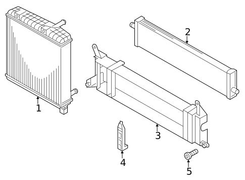 Radiator & Components for 2015 Volkswagen Touareg #1
