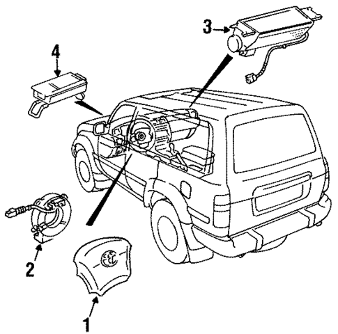 ディメンションオーさん専用 Air Bag Components for 1995 Toyota Land Cruiser | Toyota Parts Center