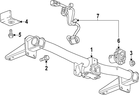 Trailer Hitch Components for 2025 GMC Acadia #0