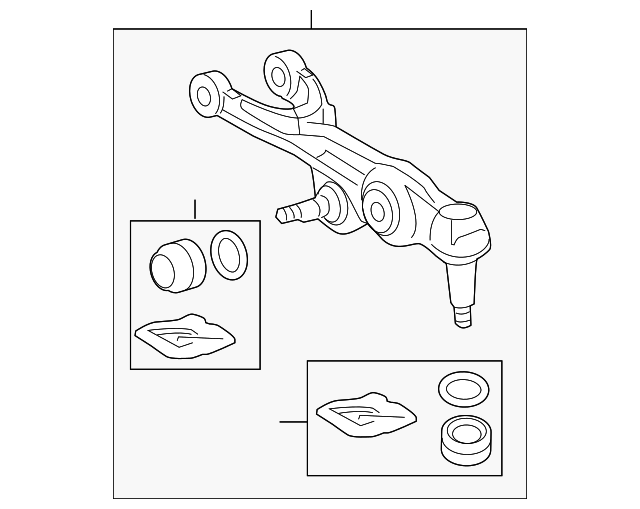 51350-TY2-A01 - 2014-2020 Acura RLX - Arm B, R Front (Lower) | All